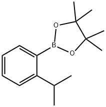 2-(2-ISOPROPYLPHENYL)-4,4,5,5-TETRAMETHYL-1,3,2-DIOXABOROLANE 化学構造式