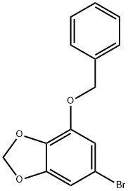 4-(苄氧基)-6-溴-1,3-苯并二噁茂, 852123-08-1, 结构式