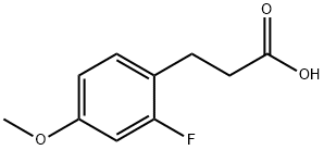 2-氟-4-甲氧基苯丙酸 结构式