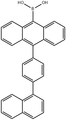 10-(4-(1-萘基)苯基)蒽-9-硼酸, 853945-50-3, 结构式