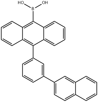 10-(3-(naphthalen-2-yl)phenyl)anthracene-9-boronic acid Struktur
