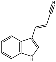 (E)-3-(1H-indol-3-yl)acrylonitrile 结构式