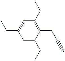 Benzeneacetonitrile, 2,4,6-triethyl- Structure