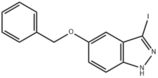 5-(benzyloxy)-3-iodo-1H-indazole Struktur