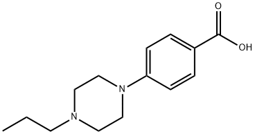 4-(4-propylpiperazin-1-yl)benzoic acid 结构式