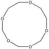 1,3,5,7,10-Pentaoxacyclododecane(9CI) Structure