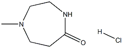 1-Methyl-1,4-diazepan-5-one hydrochloride Structure
