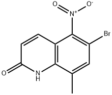 6-BroMo-8-Methyl-5-nitroquinolin-2-ol Structure