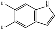 5,6-ジブロモ-1H-インドール 化学構造式
