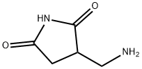 3-(aminomethyl)pyrrolidine-2,5-dione 结构式