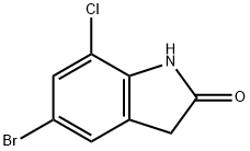 5-BroMo-7-chloroxindol 结构式