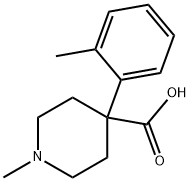 1-Methyl-4-(o-tolyl)piperidine-4-carboxylic acid Struktur