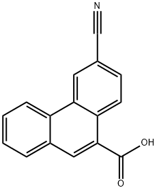 6-Cyanophenanthrene-9-carboxylic acid Structure