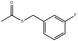 Thioacetic acid S-(3-fluoro-benzyl) ester Structure