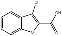 3-氯苯并呋喃-2-羧酸,856180-58-0,结构式