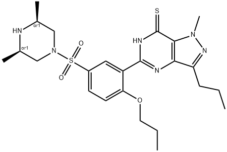 硫代艾地那非杂质,856190-49-3,结构式