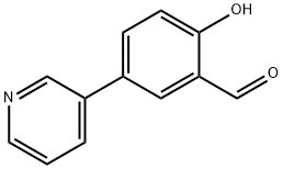 2-Hydroxy-5-(pyridin-3-yl)benzaldehyde Struktur