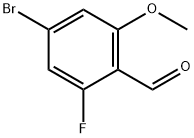 4-broMo-2-fluoro-6-Methoxybenzaldehyde Struktur