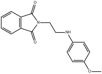 N-(4`-甲氧基苯基)氨乙基氨基邻苯二甲酰亚胺, 856828-07-4, 结构式
