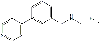 N-甲基-1-(3-(吡啶-4-基)苯基)甲胺盐酸盐, 857283-65-9, 结构式