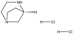(R)-1,4-Diazabicyclo[3.2.1]octane dihydrochloride Struktur