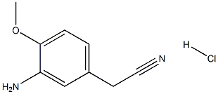 (3-AMino-4-Methoxy-phenyl)-acetonitrile hydrochloride Structure