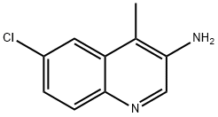 6-氯-4-甲基喹啉-3-胺 结构式