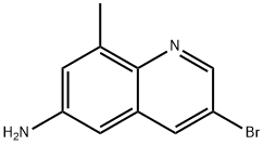 3-BroMo-8-Methylquinolin-6-aMine Structure