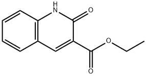 ethyl 2-oxo-1,2-dihydroquinoline-3-carboxylate 化学構造式