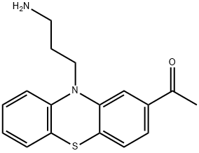 1-(10-(3-AMinopropyl)-10H-phenothiazin-2-yl)ethanone, 859045-33-3, 结构式
