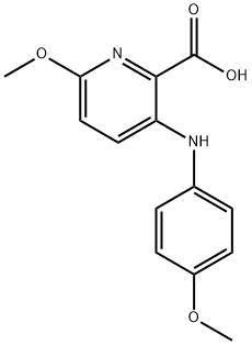 6-甲氧基-3-((4-甲氧苯基)氨基)皮考啉酸 结构式