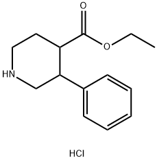 3-苯基哌啶-4-甲酸乙酯盐酸盐, 859964-76-4, 结构式