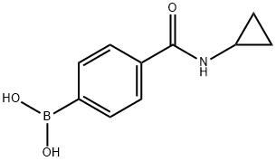 4-(环丙基氨基甲酰基)苯硼酸, 860173-33-7, 结构式