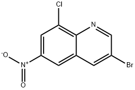 3-broMo-8-chloro-6-nitroquinoline Structure