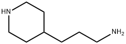 3-(ピペリジン-4-イル)プロパン-1-アミン 化学構造式