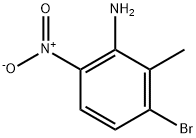 3-BroMo-2-Methyl-6-nitroaniline Struktur