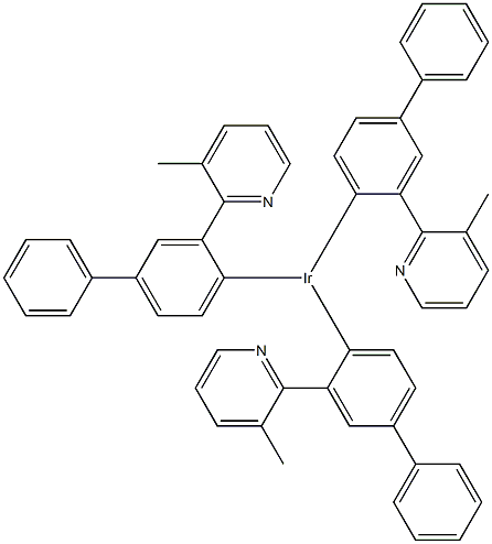 IridiuM, tris[3-(3-Methyl-2-pyridinyl-N)[1,1'-biphenyl]-4-yl-C] Structure
