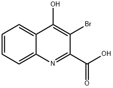 3-BroMo-4-hydroxyquinoline-2-carboxylic acid Structure