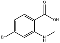4-BroMo-2-MethylaMino-benzoic acid Struktur