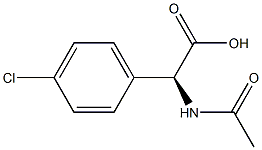 (S)-2-acetaMido-2-(4-chlorophenyl)aceticacid Structure