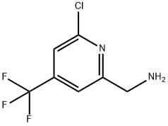 (6-chloro-4-(trifluoromethyl)pyridin-2-yl)methanamine Structure