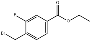 4-(溴甲基)-3-氟苯甲酸乙酯, 86239-01-2, 结构式