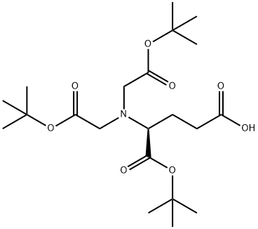N,N-Bis[2-(1,1-diMethylethoxy)-2-oxoethyl]-L-glutaMic Acid 1-(1,1-DiMethylethyl) Ester Structure