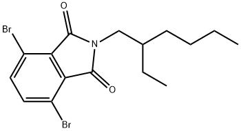 4,7-DibroMo-2-(2-ethylhexyl)isoindoline-1,3-dione 化学構造式