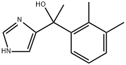 1-(2,3-二甲基苯基)-1-(1H-咪唑基-4-基)乙醇, 86347-12-8, 结构式