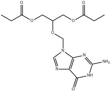 丙酸更昔洛韦 结构式