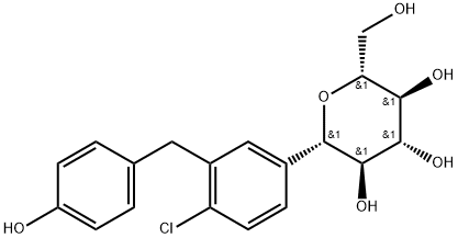 ((2R,3S,4R,5R,6S)-6-(4-chloro-3-(4-((S)-tetrahydrofuran-3-yloxy)benzyl)phenyl)-3,4,5-trihydroxytetrahydro-2H-pyran-2-yl)Methyl acetate Struktur