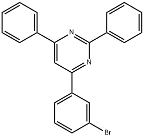 4-(3-Bromophenyl)-2,6-diphenylpyrimidine Struktur