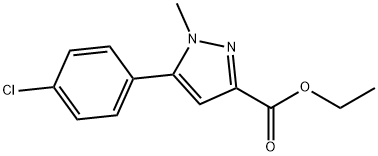 ethyl-n-Methyl-5-(4-chlorophenyl)-pyrazole-3-carboxylate Structure