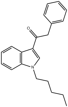 1-(1-Pentyl-1H-indol-3-yl)-2-phenylethanone Structure